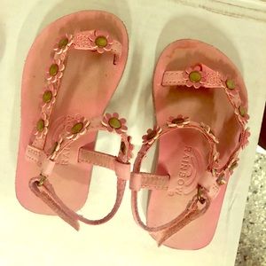 Pink rainbow sandals